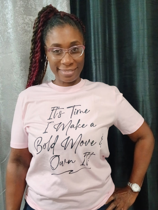 Bold Move Unisex Organic Cotton Tee