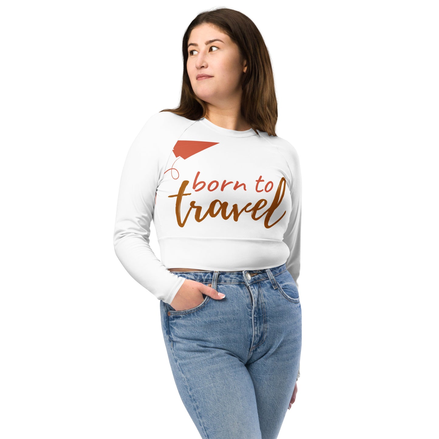 She Travels Crop Top