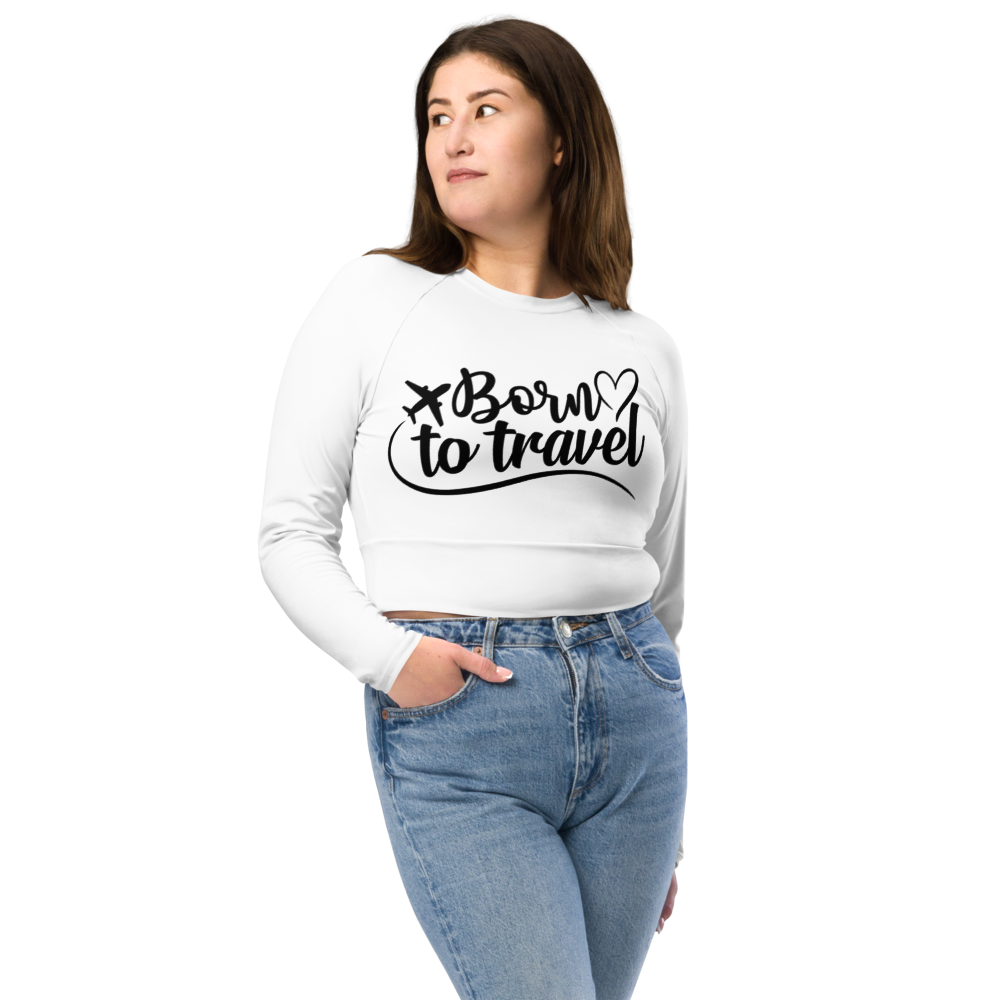 She Travels Crop Top