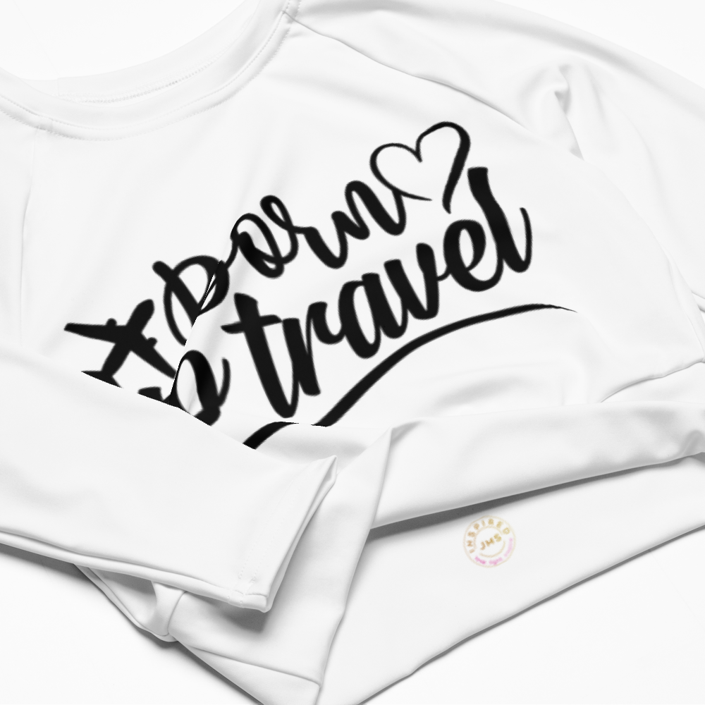 She Travels Crop Top