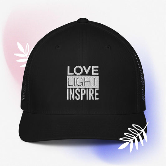 Love Light Inspire Trucker Cap