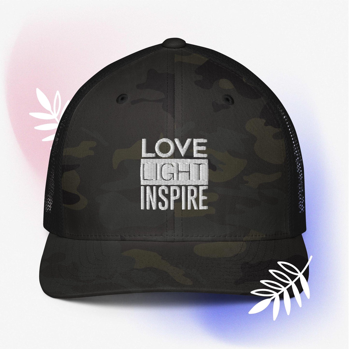 Love Light Inspire Trucker Cap