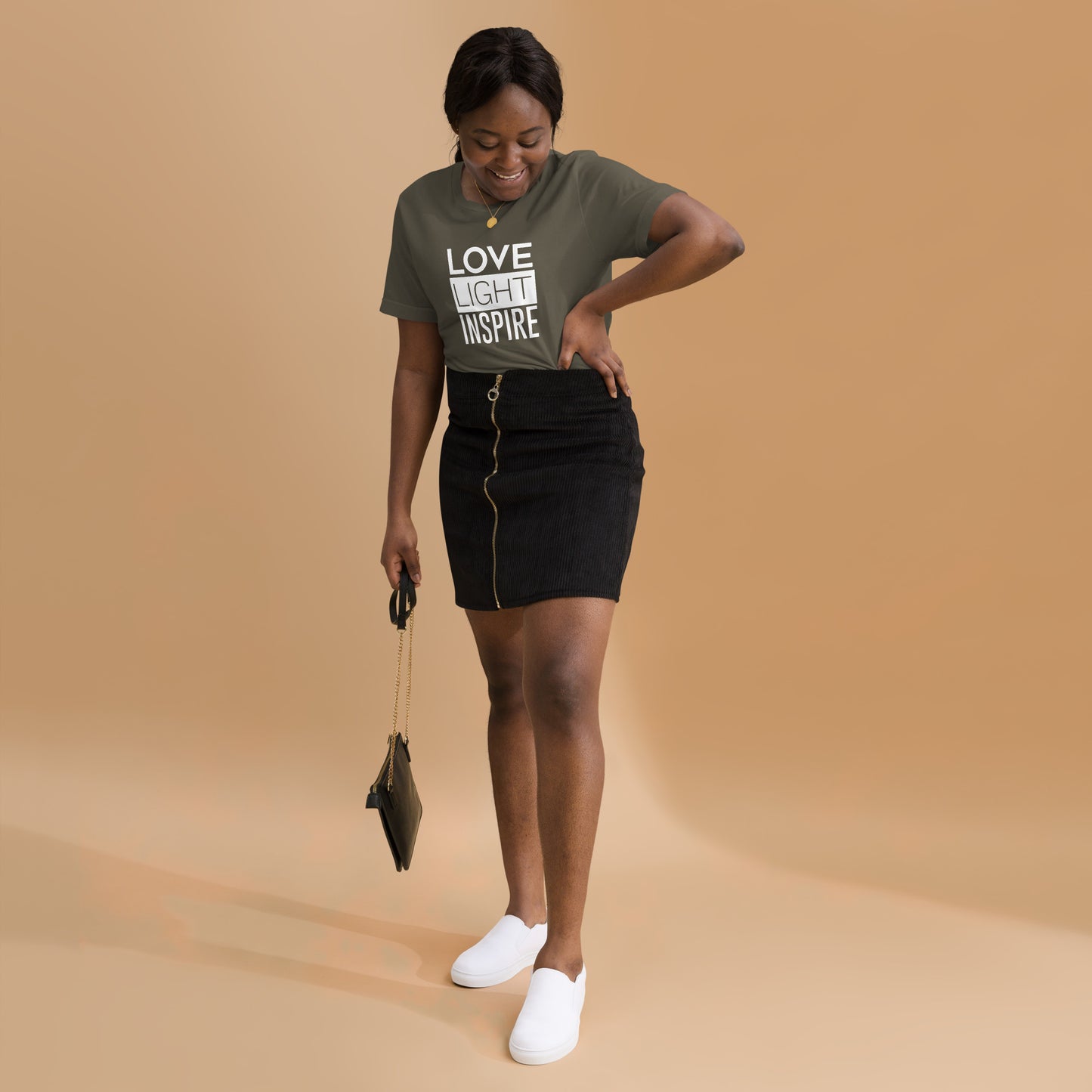 Love.Light.Inspire Block Letter Unisex Tee