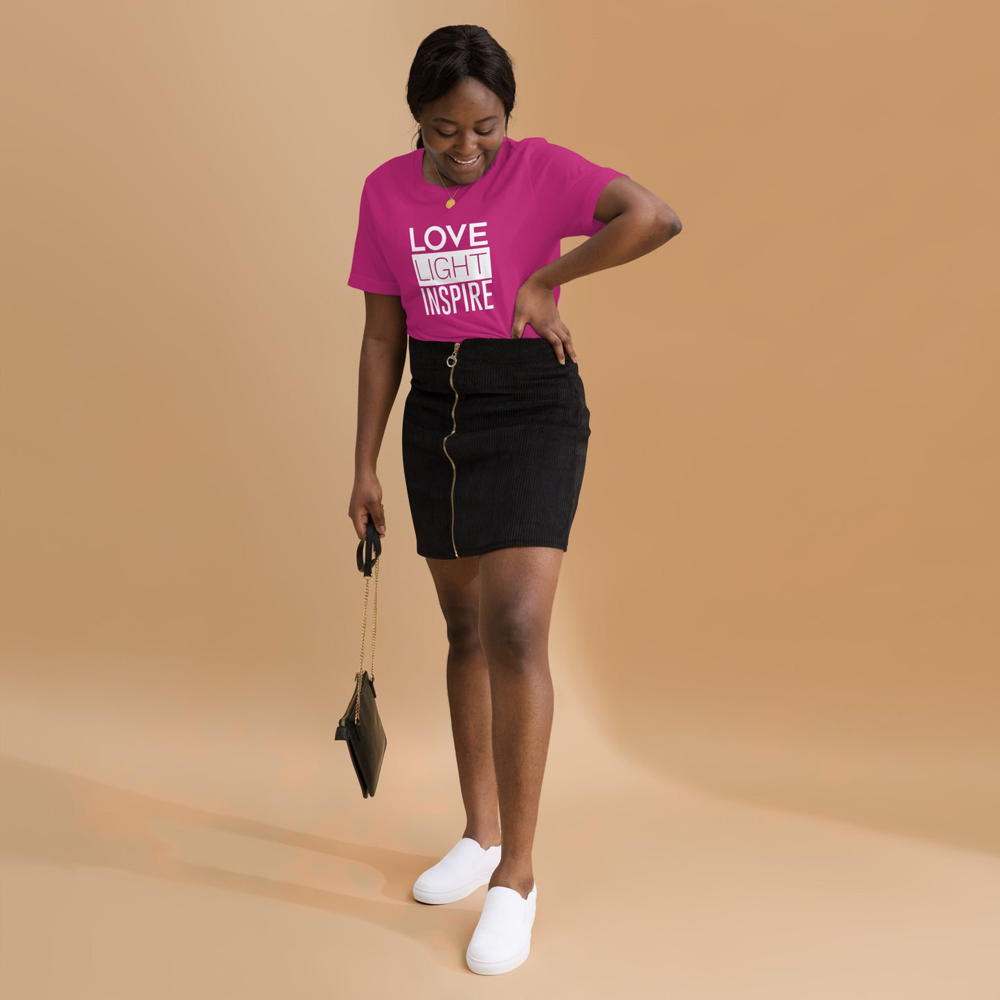 Love.Light.Inspire Block Letter Unisex Tee