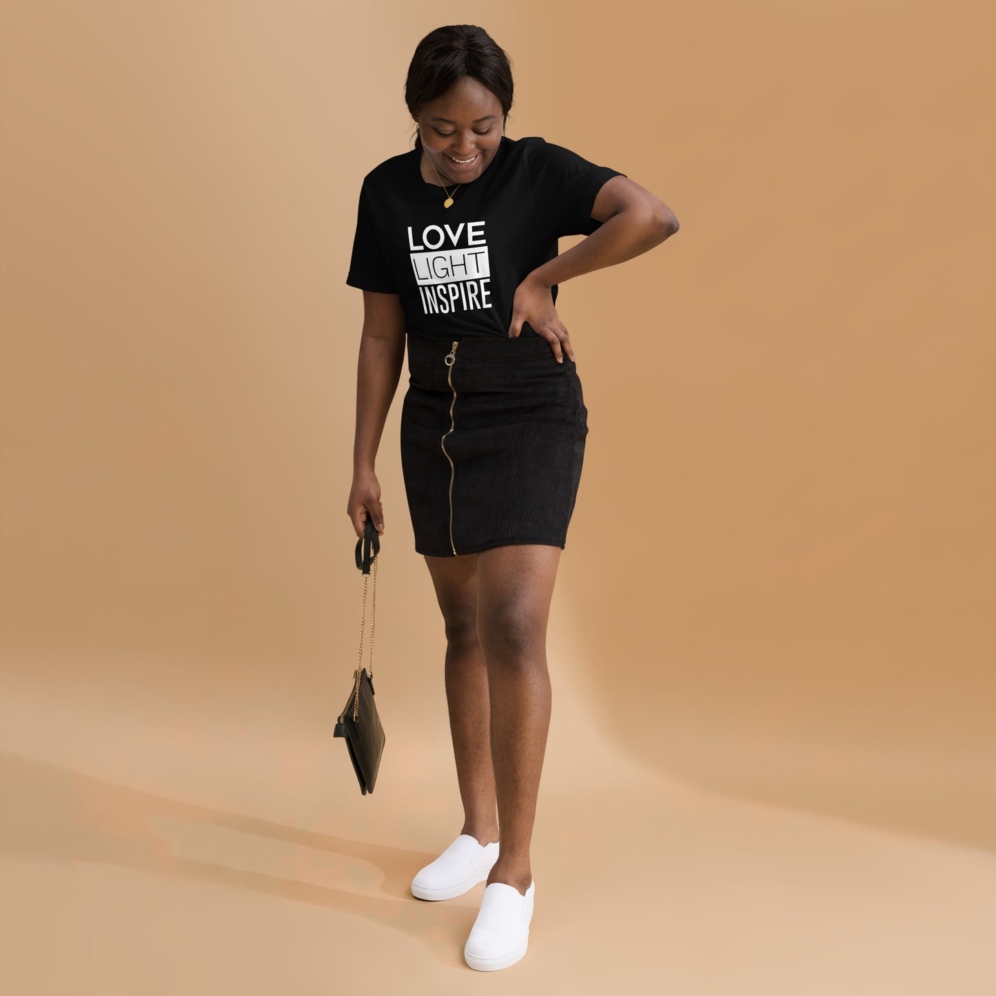 Love.Light.Inspire Block Letter Unisex Tee
