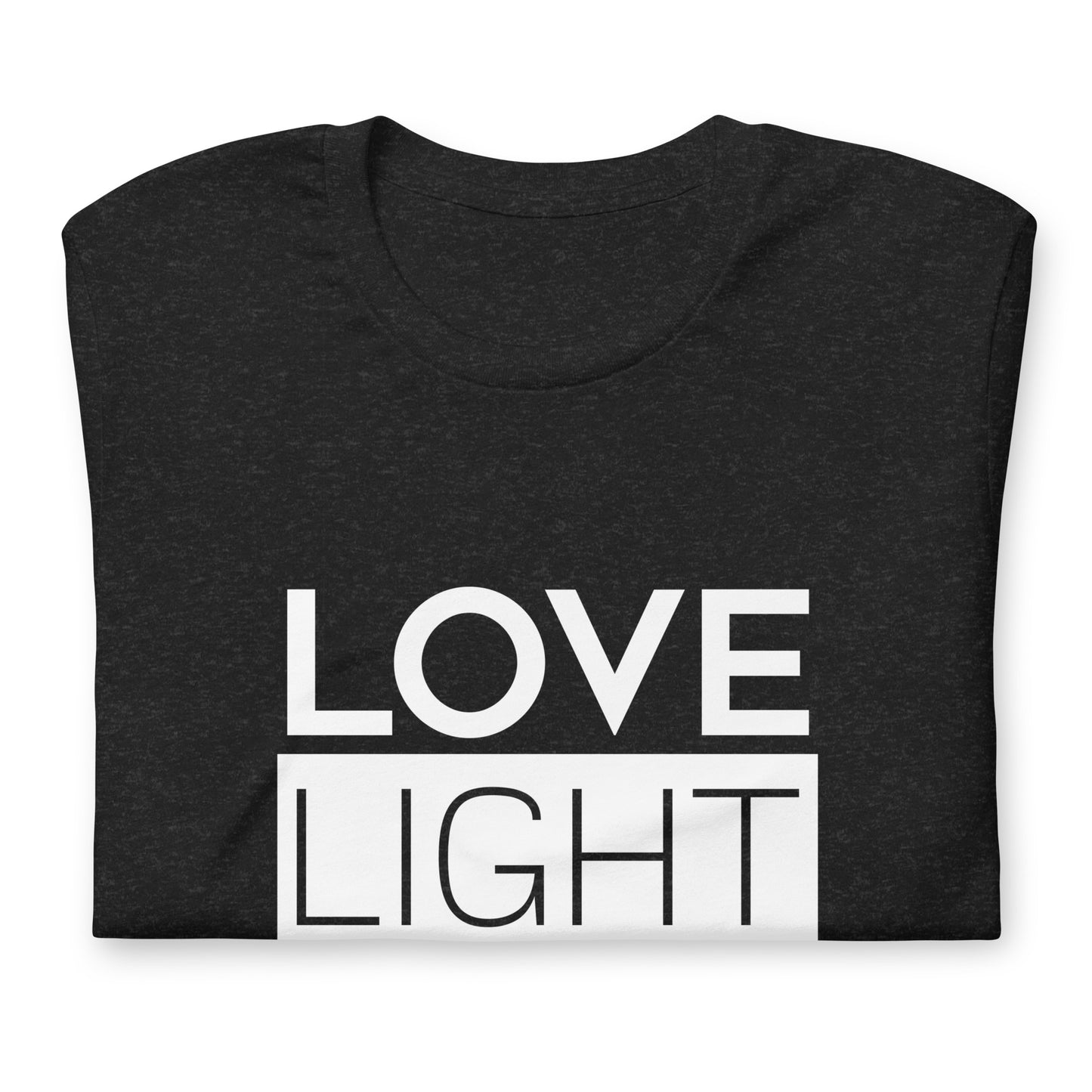 Love.Light.Inspire Block Letter Unisex Tee