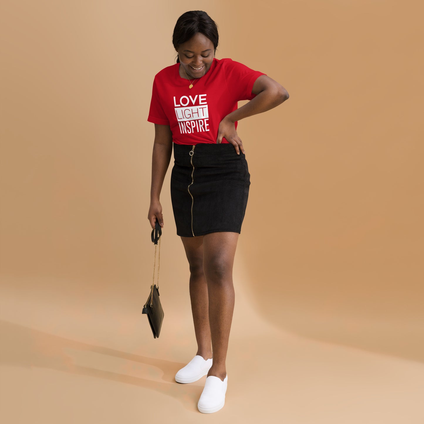 Love.Light.Inspire Block Letter Unisex Tee