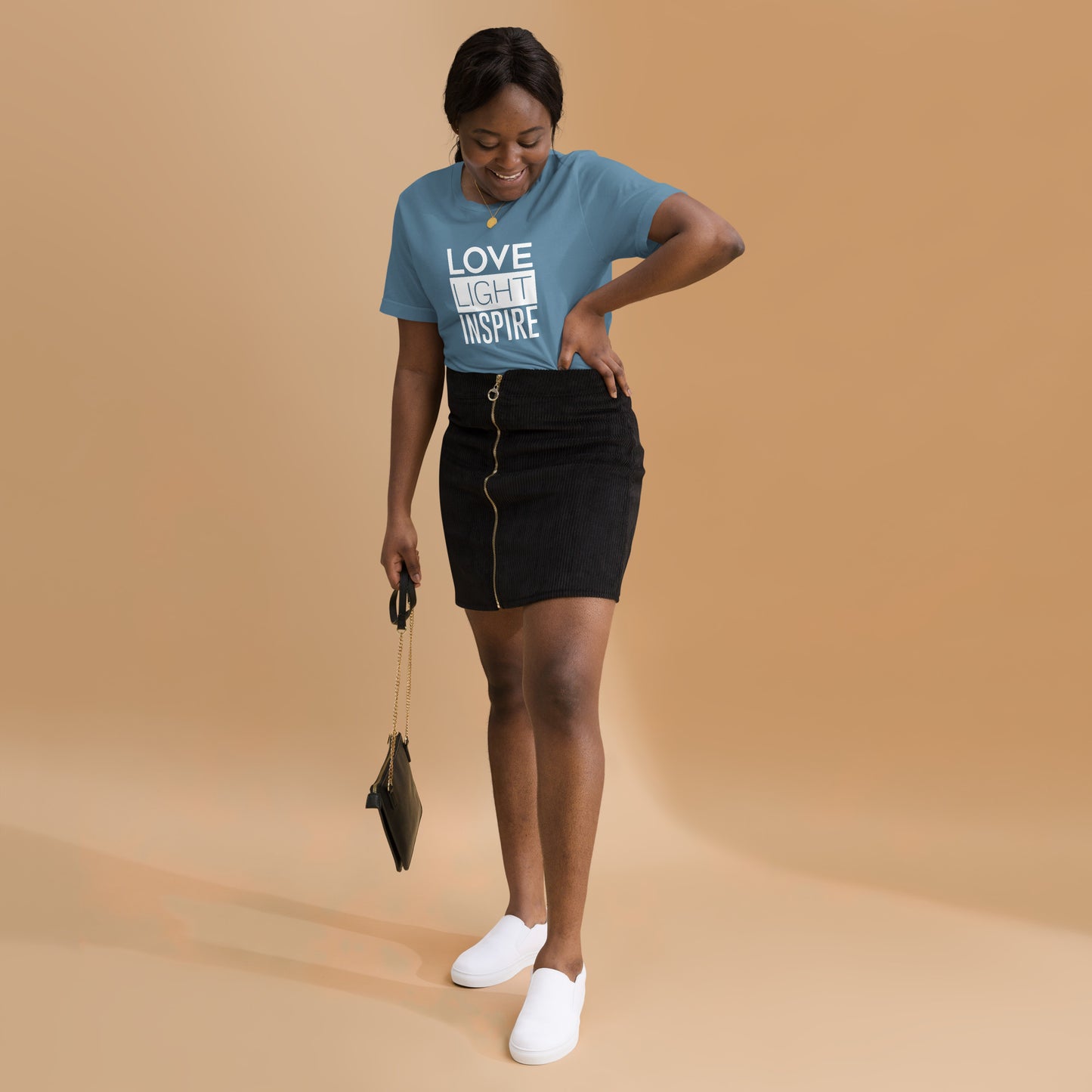 Love.Light.Inspire Block Letter Unisex Tee
