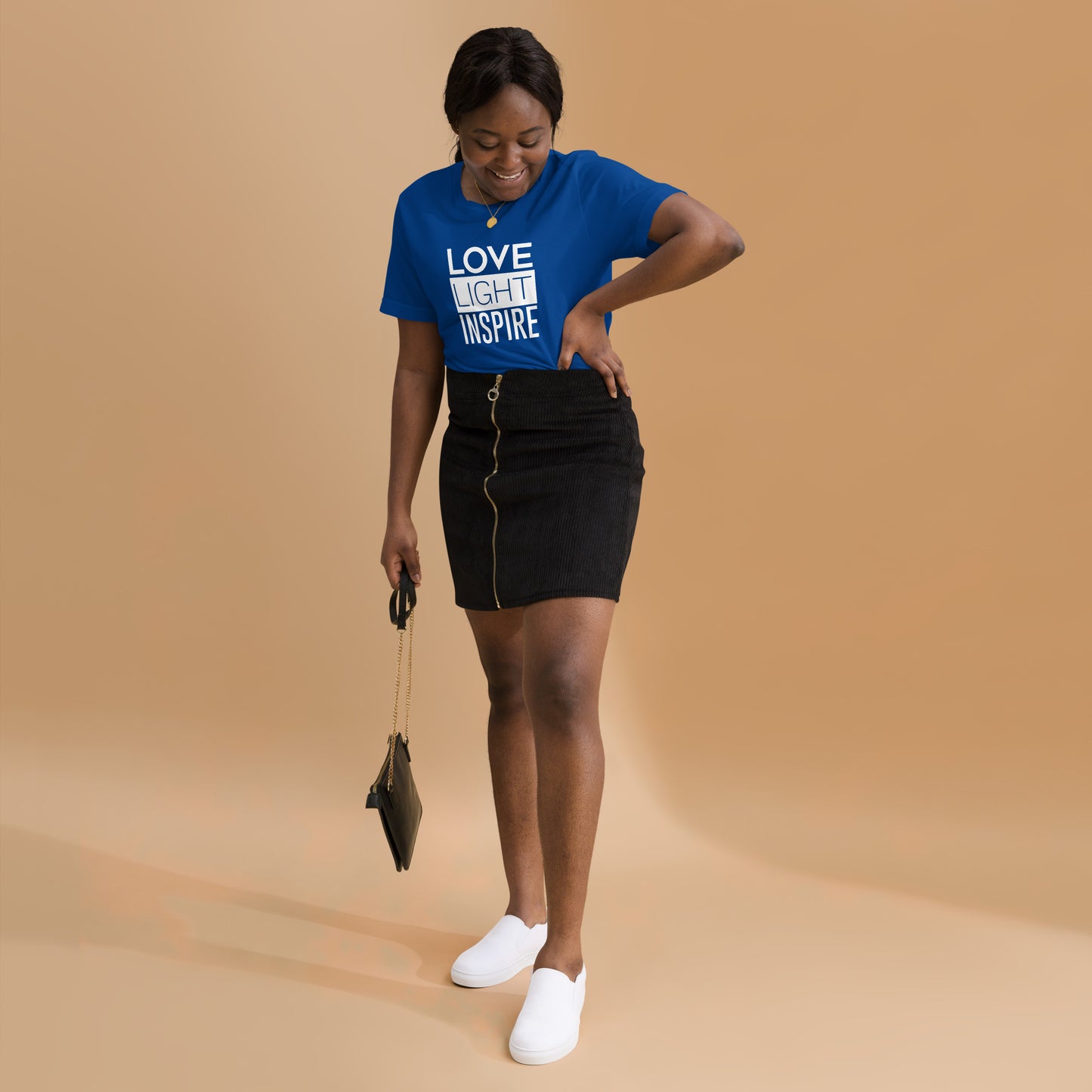 Love.Light.Inspire Block Letter Unisex Tee