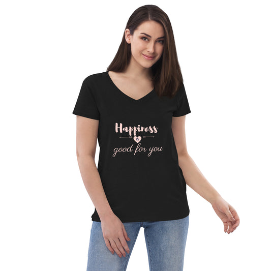Happiness is Good V-Neck Tee