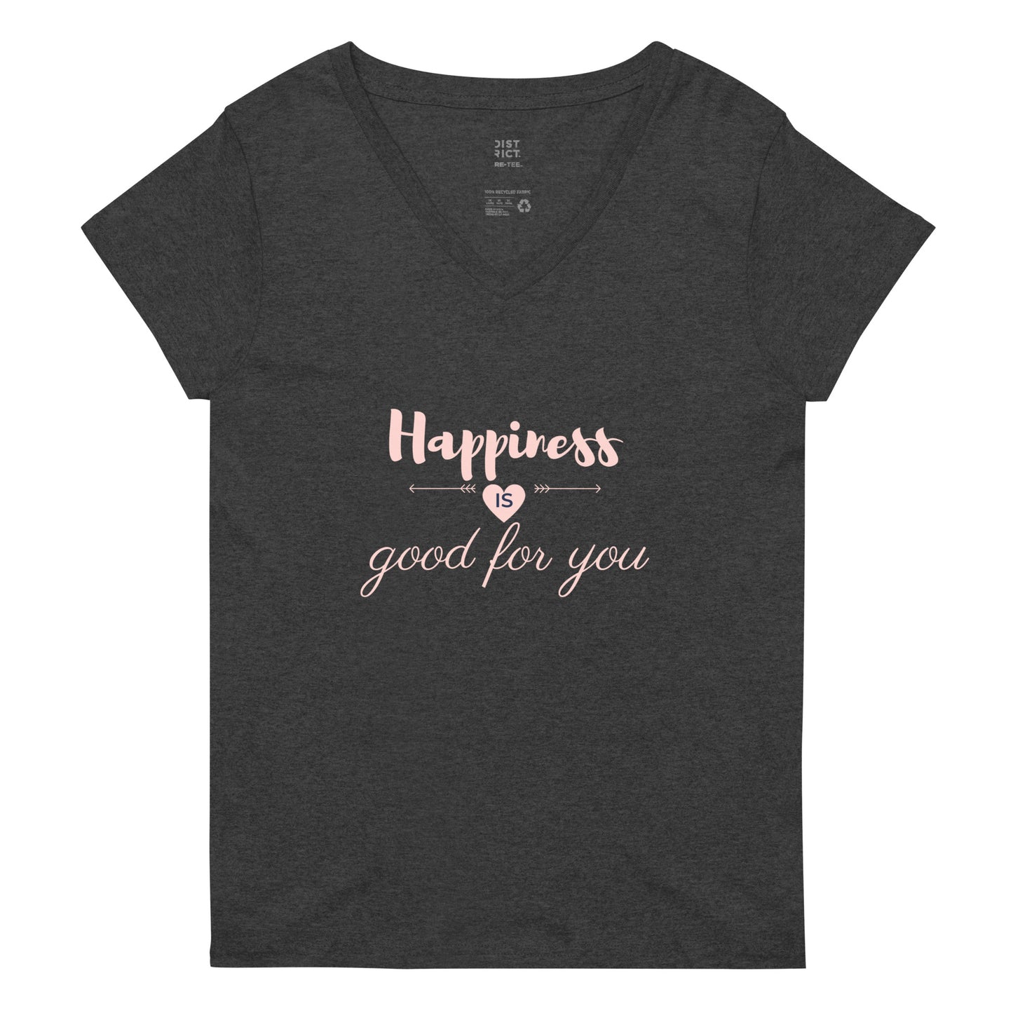 Happiness is Good V-Neck Tee