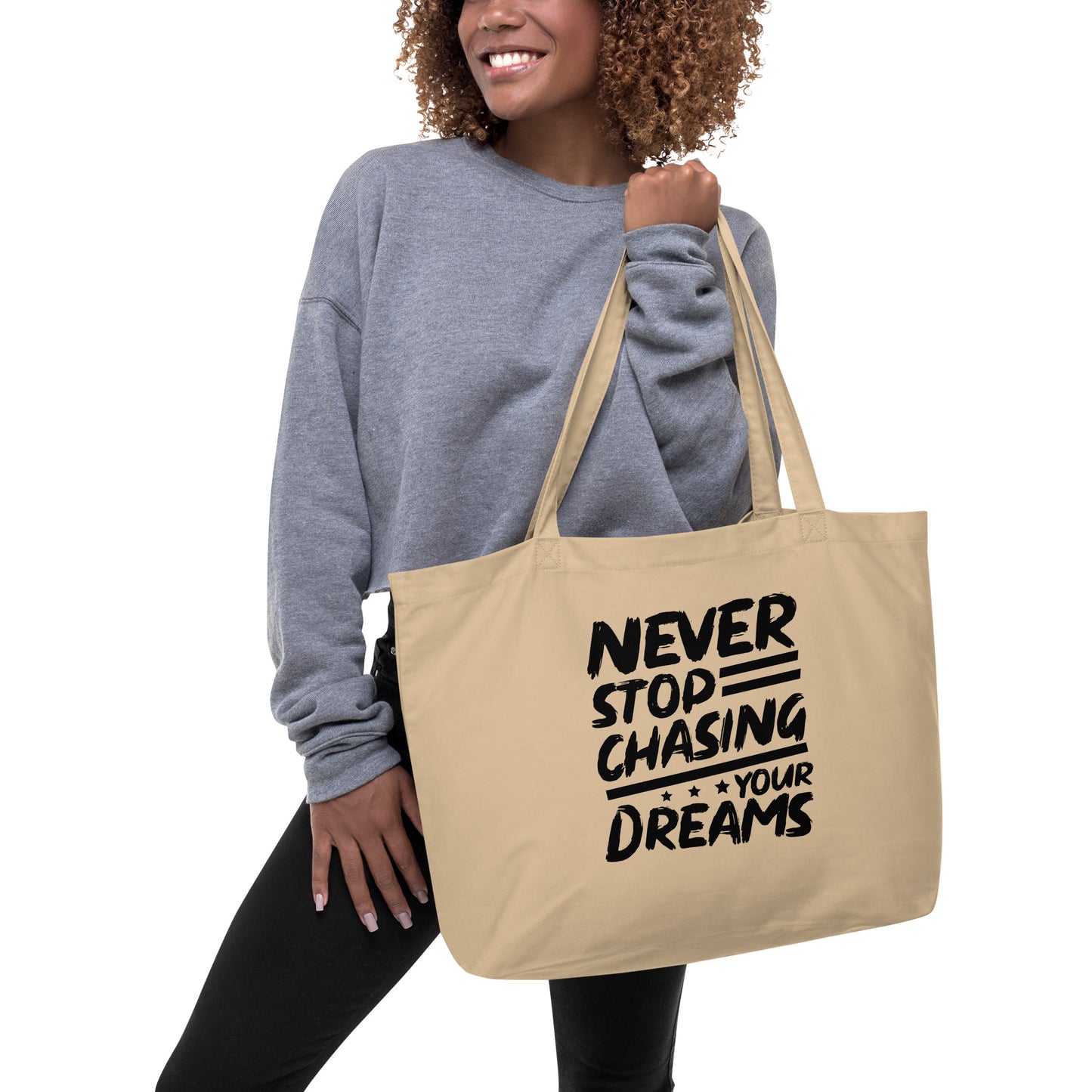 Chasing Dreams Large Tote Bag