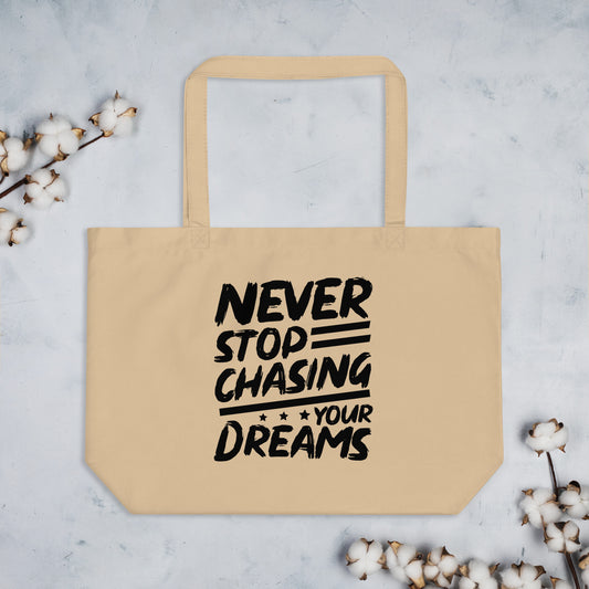 Chasing Dreams Large Tote Bag