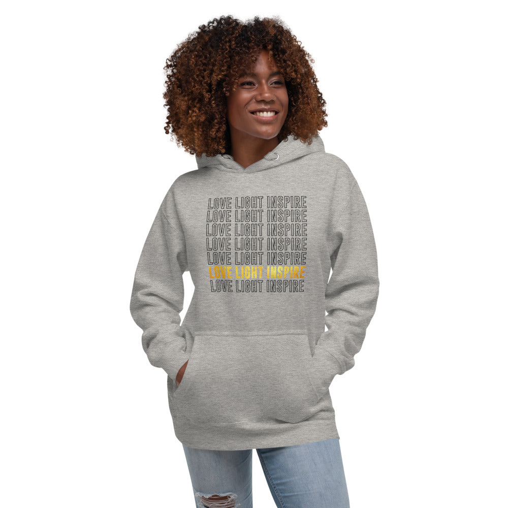 Love Light Inspire Unisex Hoodie