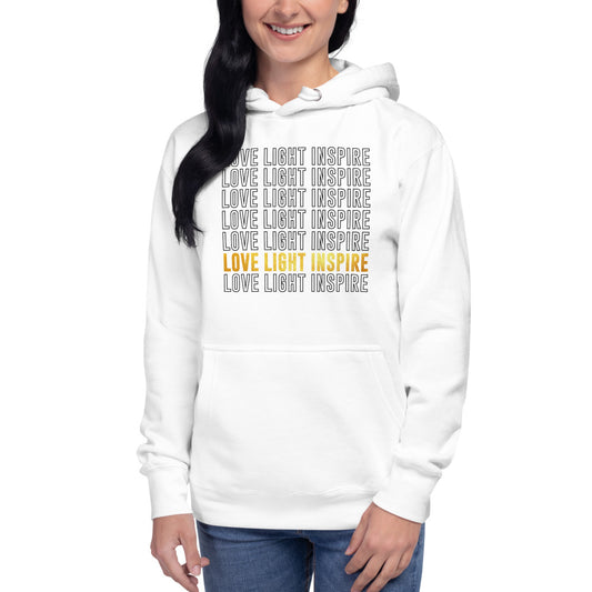 Love Light Inspire Unisex Hoodie