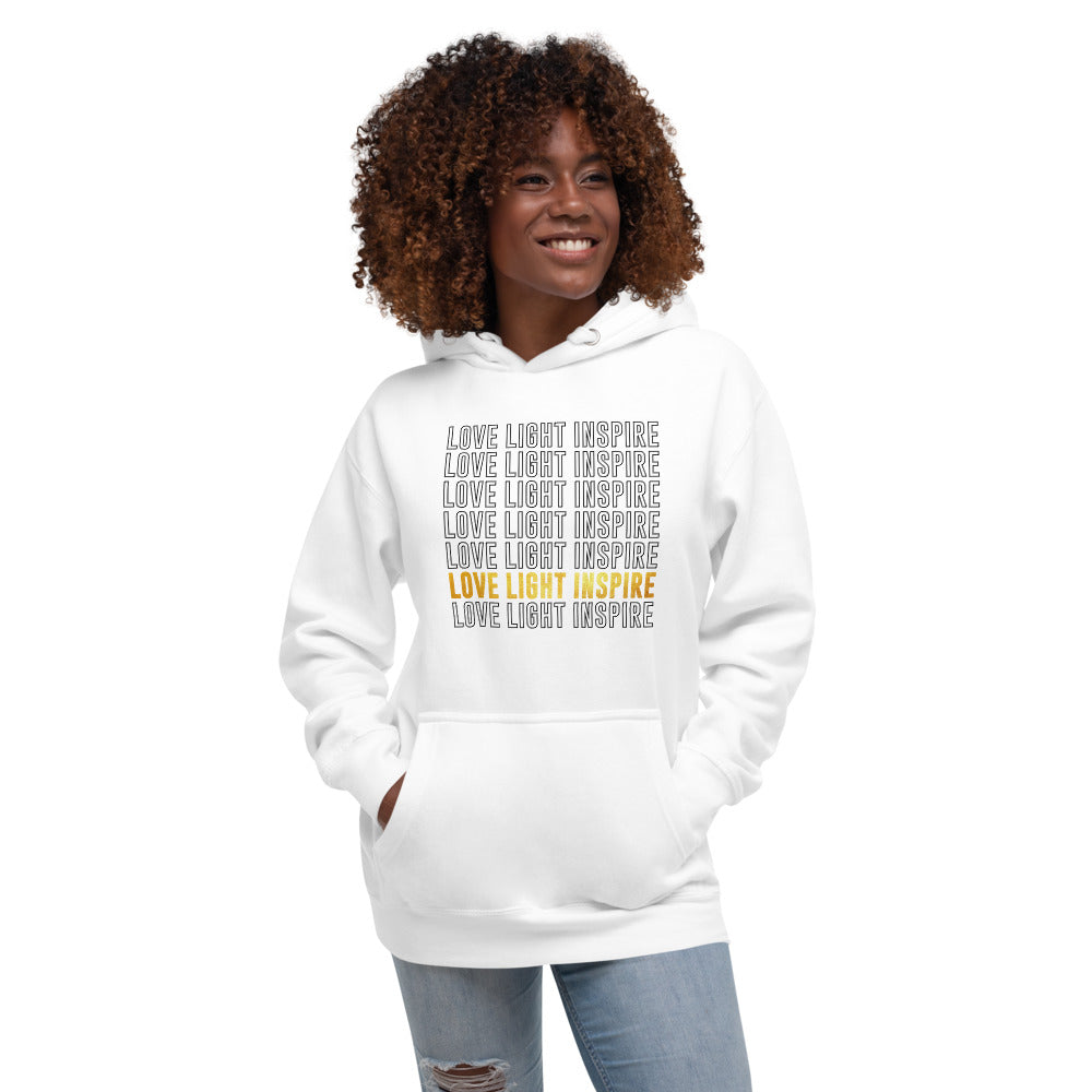 Love Light Inspire Unisex Hoodie
