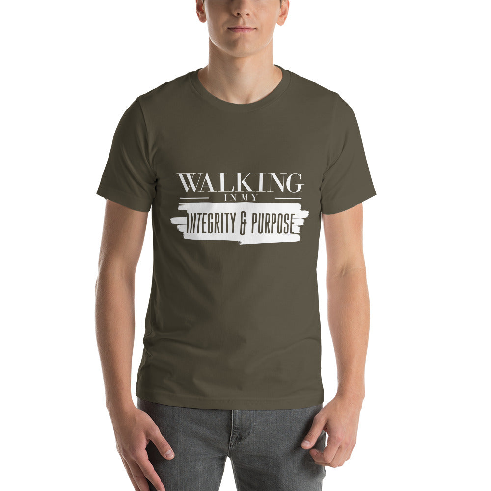 Integrity & Purpose White Letter Unisex Tee