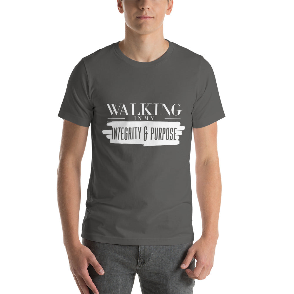 Integrity & Purpose White Letter Unisex Tee