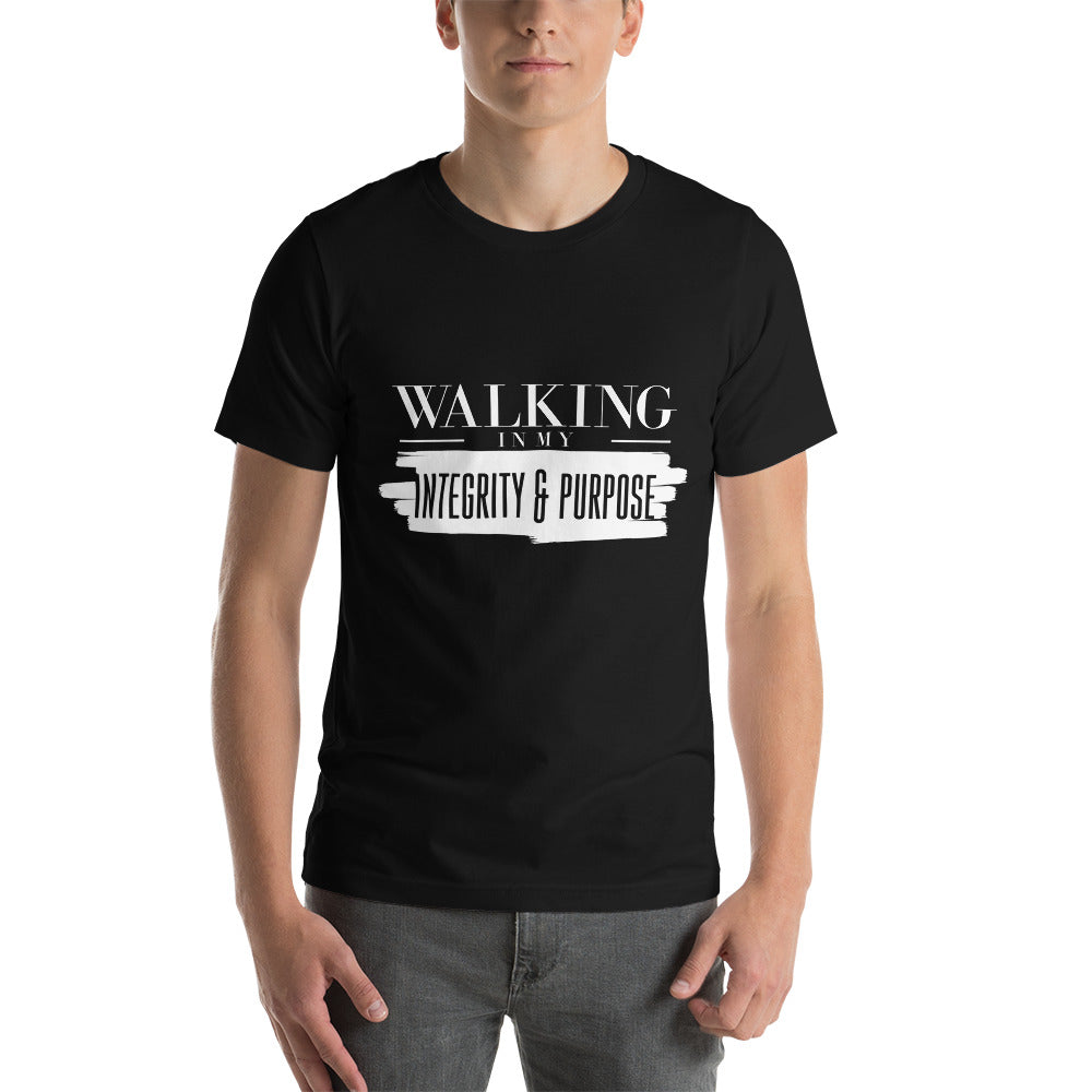 Integrity & Purpose White Letter Unisex Tee