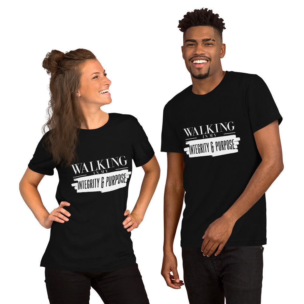 Integrity & Purpose White Letter Unisex Tee