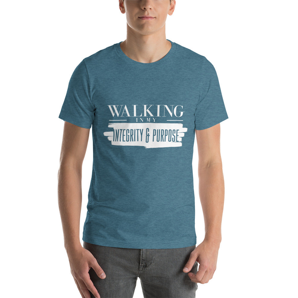 Integrity & Purpose White Letter Unisex Tee