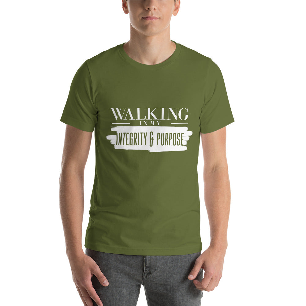 Integrity & Purpose White Letter Unisex Tee