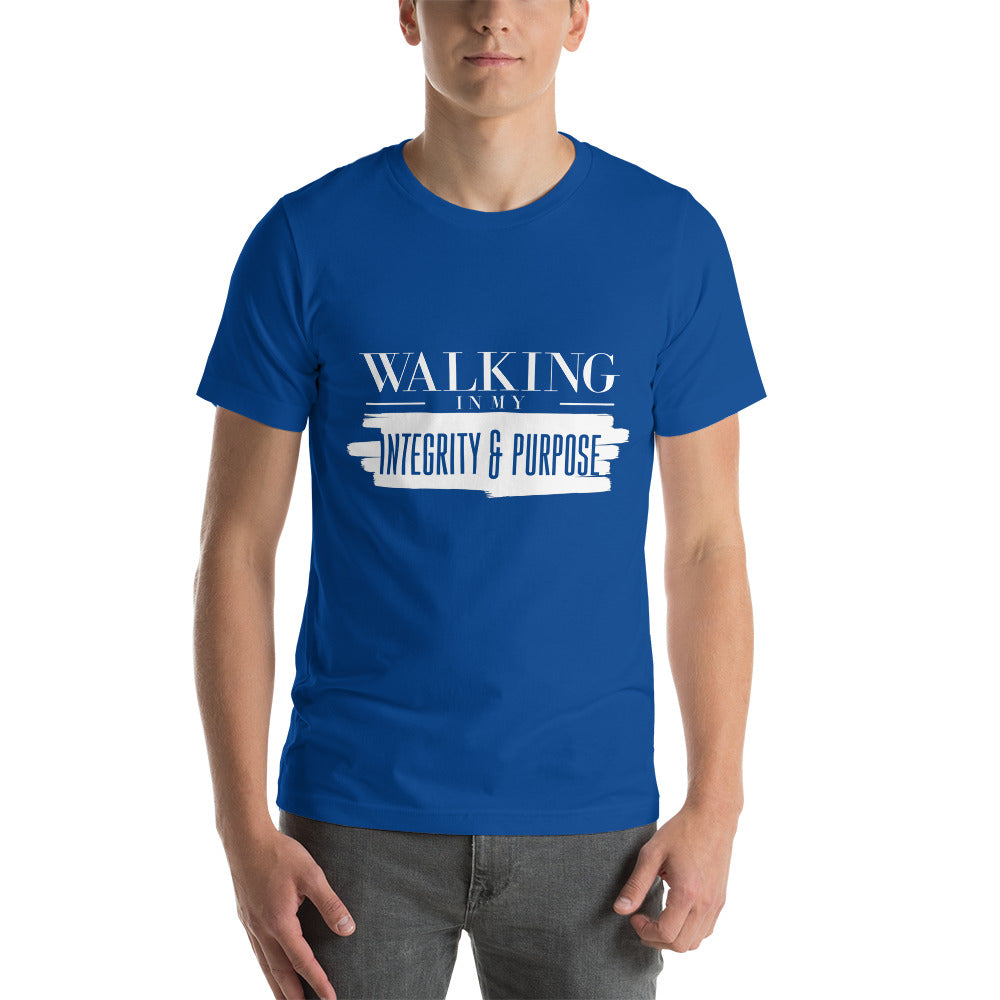 Integrity & Purpose White Letter Unisex Tee