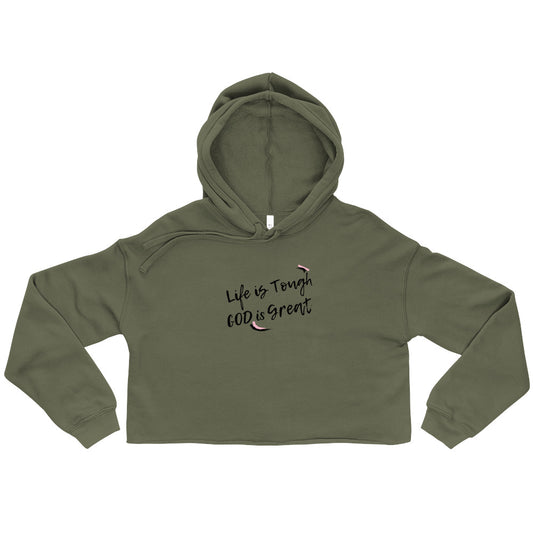God is Great Crop Hoodie
