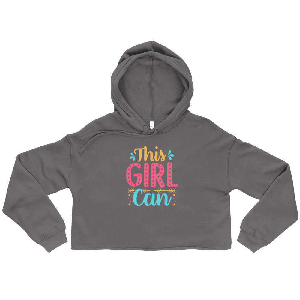 This Girl Can Crop Hoodie