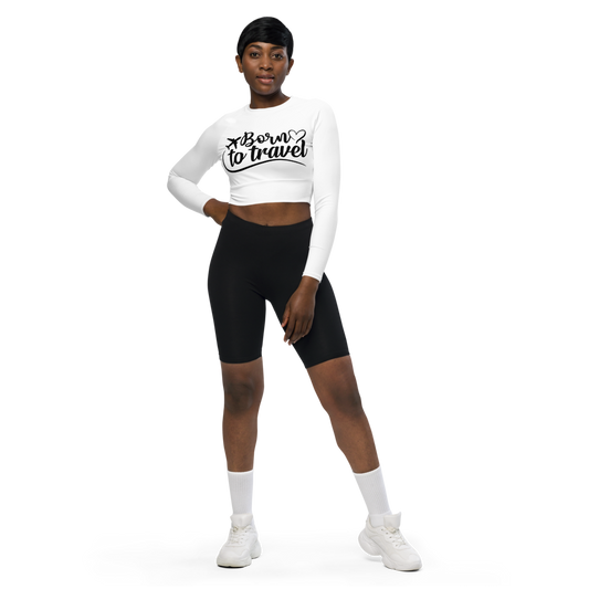 She Travels Crop Top